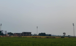 रूपन्देहीकाे तिलाेत्तमास्थित क्रिकेट स्टेडियममा ७ करोड लागतमा ५ वटा फ्लड लाइट जडान