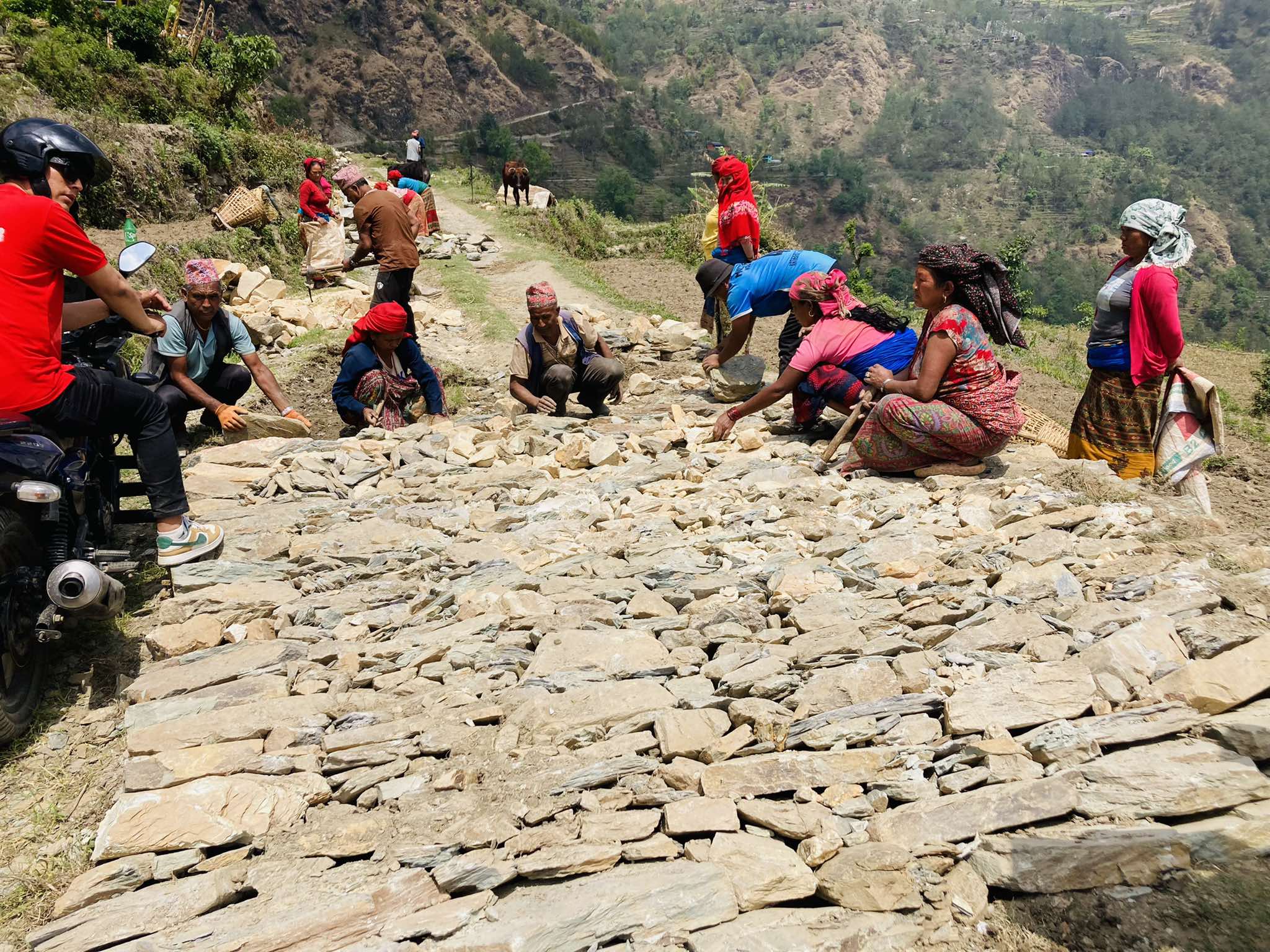 प्रधानमन्त्री स्वरोजगार कार्यक्रमले सडक स्तरोन्नति