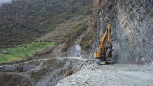 विश्व बैंकको सहयोगले बाग्लुङमा सडक निर्माण थालियो